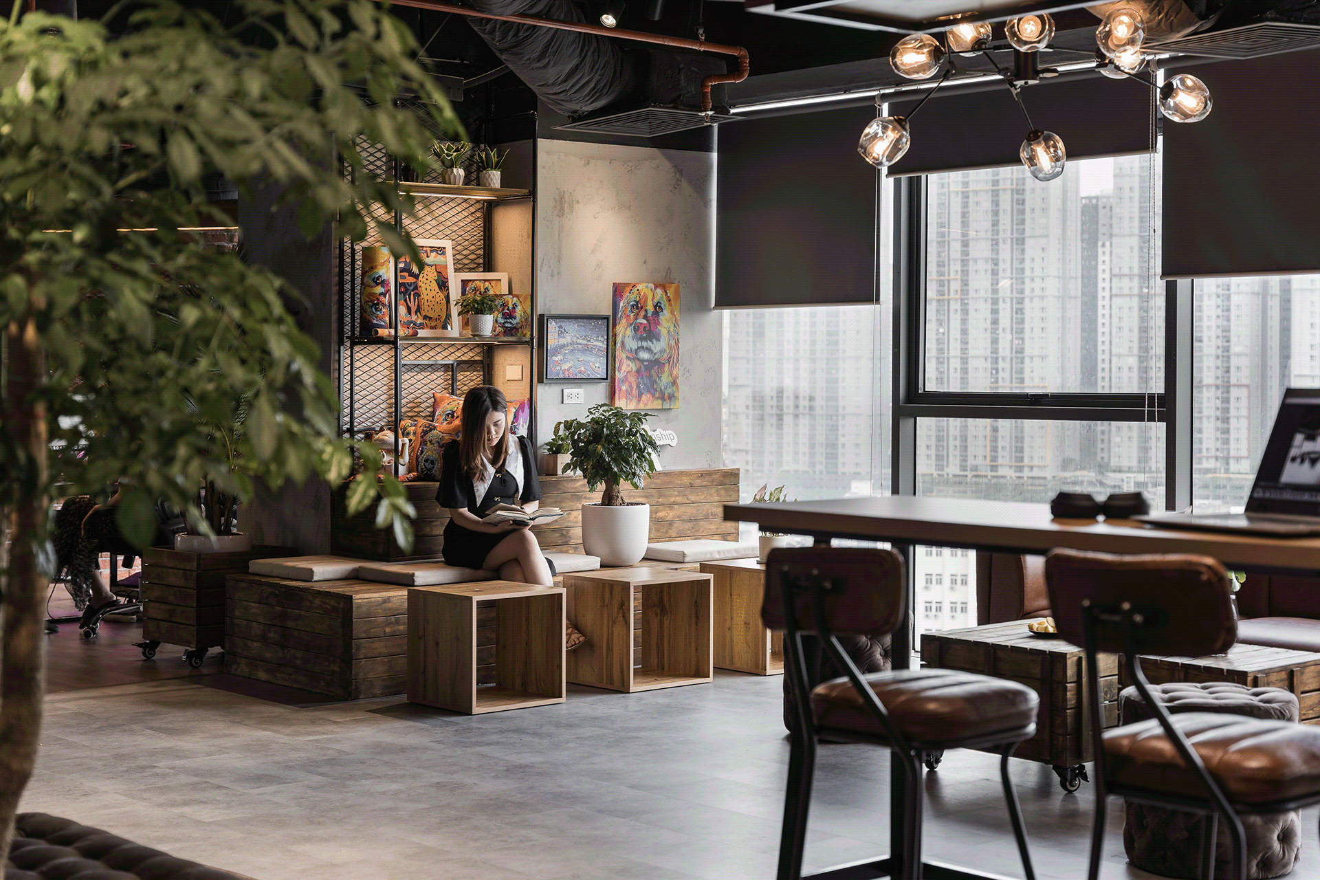 梦想之船办公室丨越南河内丨House Design-12