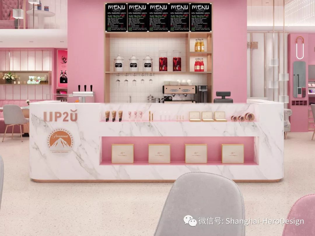 重庆 UP2U 美妆概念店 | 旋转木马粉金诱惑-5