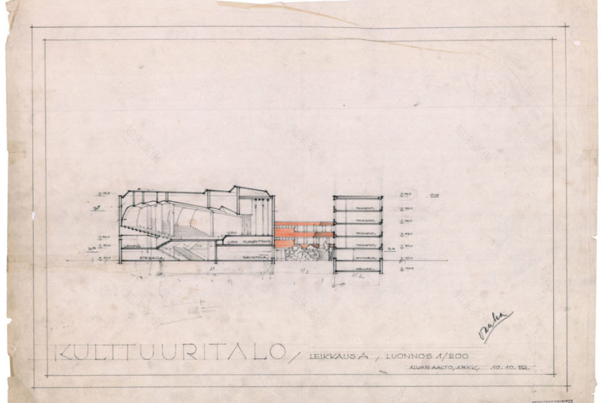 赫尔辛基文化之家(House of Culture)丨芬兰赫尔辛基丨阿尔瓦·阿尔托(Alvar Aalto)-70