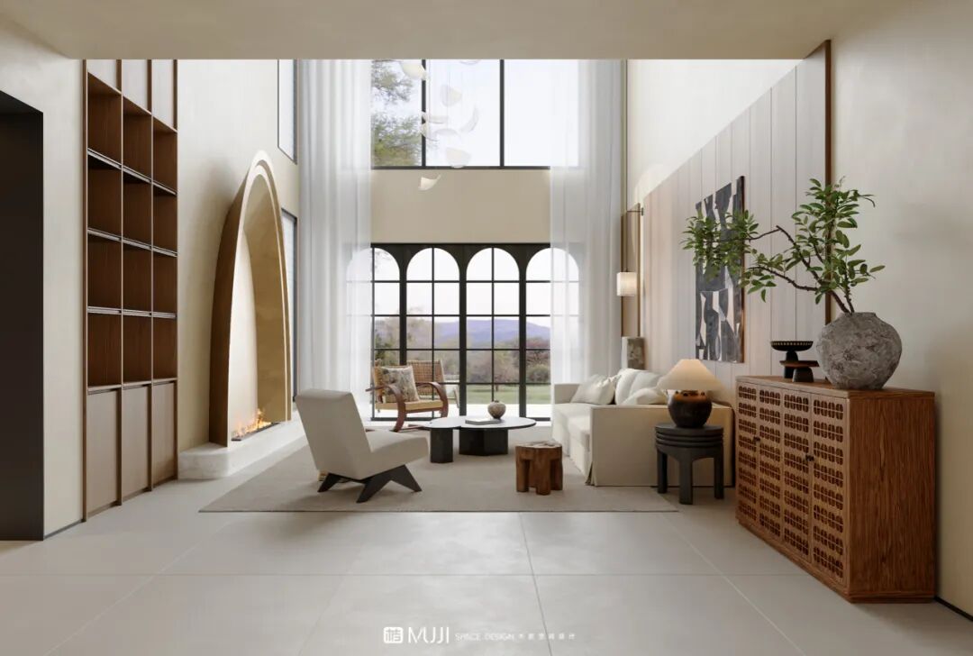 木吉新作｜在四层侘寂别墅中，寻找时光沉淀的诗意栖居-43