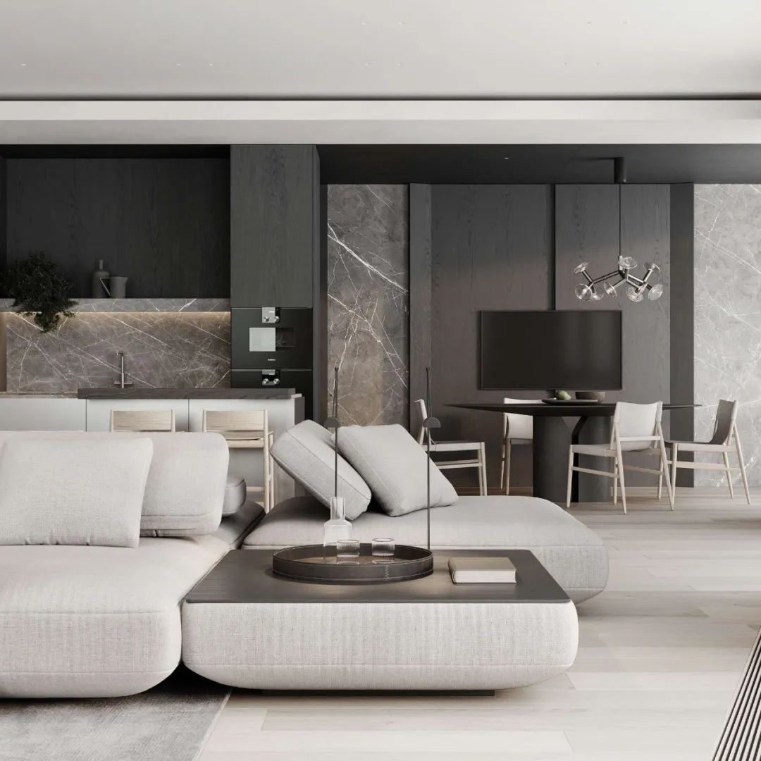 现代简约住宅设计丨АРТЕМ БАБАЯНЦ-11