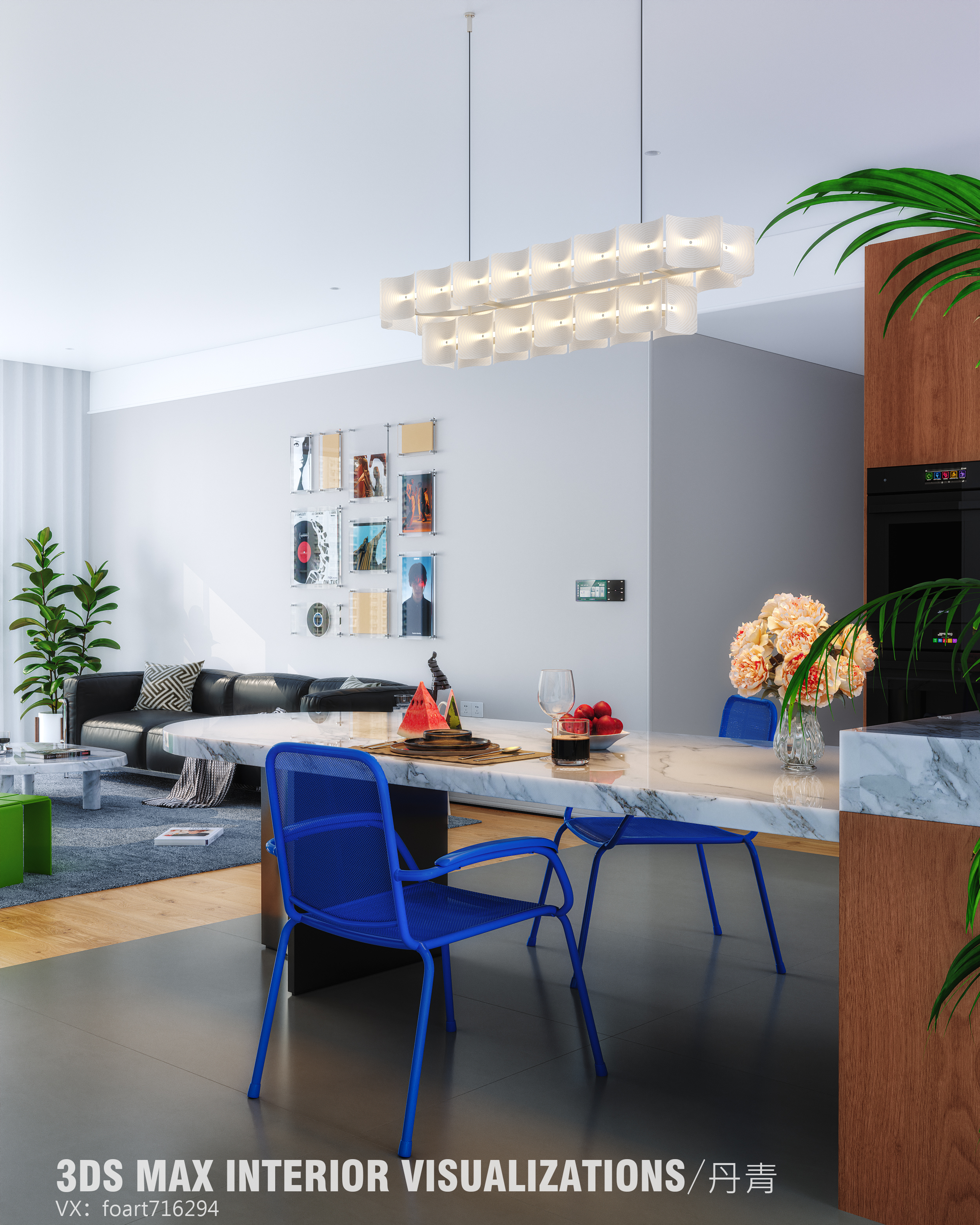 夏日客厅渲染-9