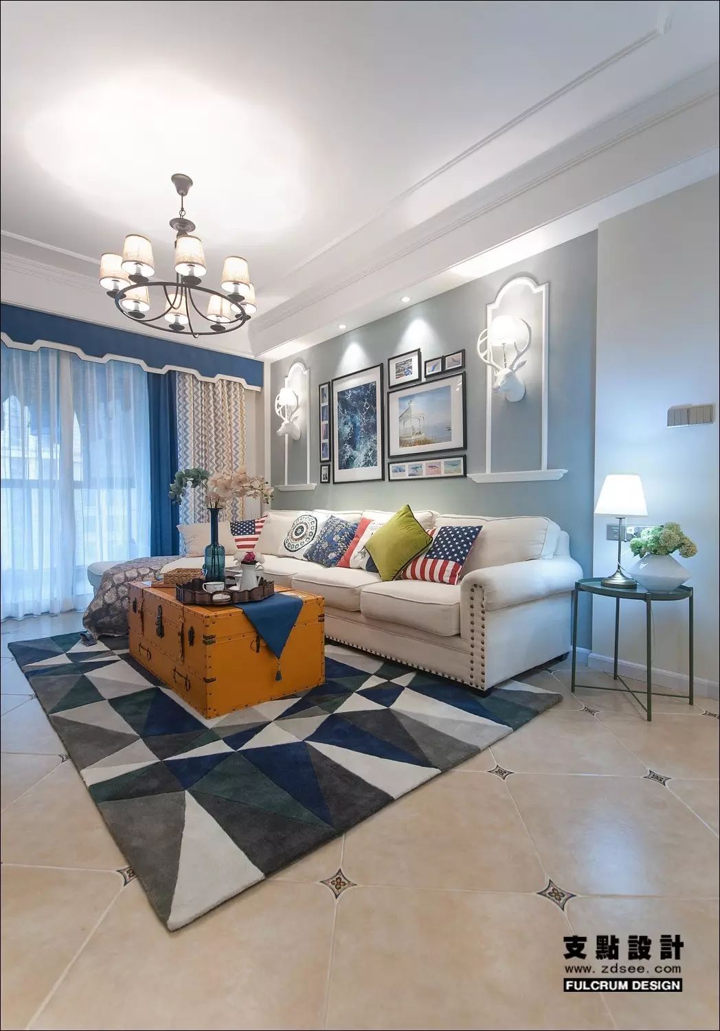 融侨城地中海混搭风 | 支点设计的 107 平米多彩海平线-23