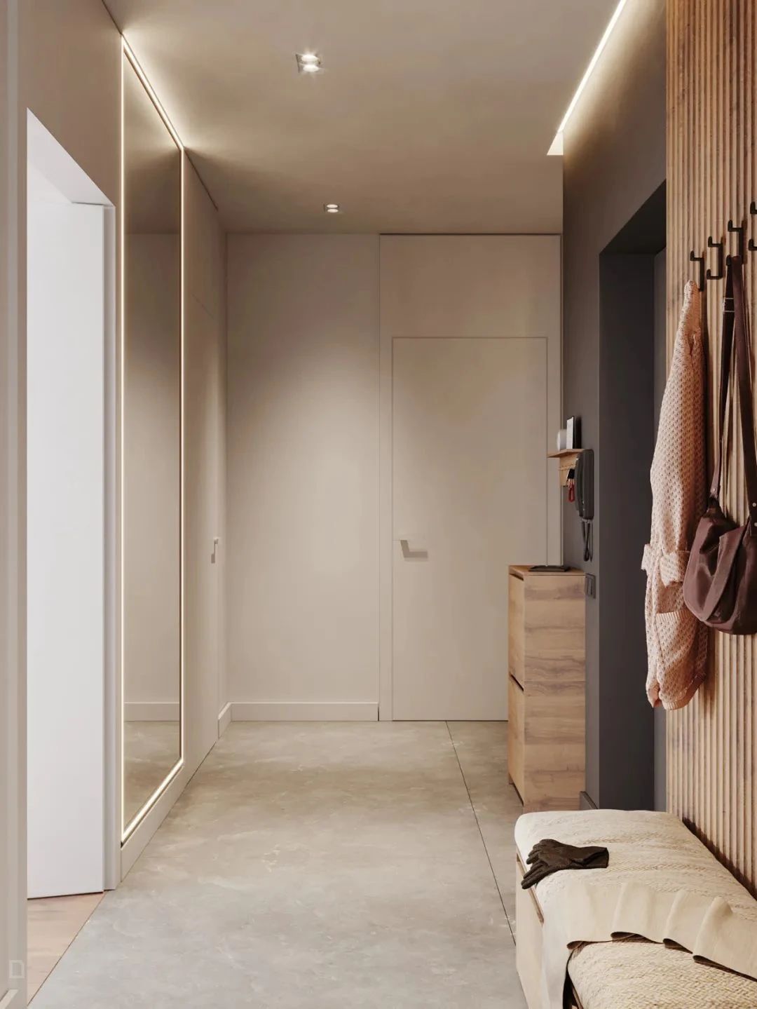 现代简约玄关设计-33