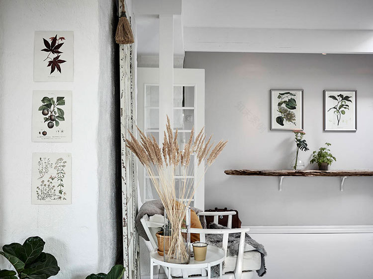 独特拱窗的斯堪的纳维亚风格阁楼公寓-17