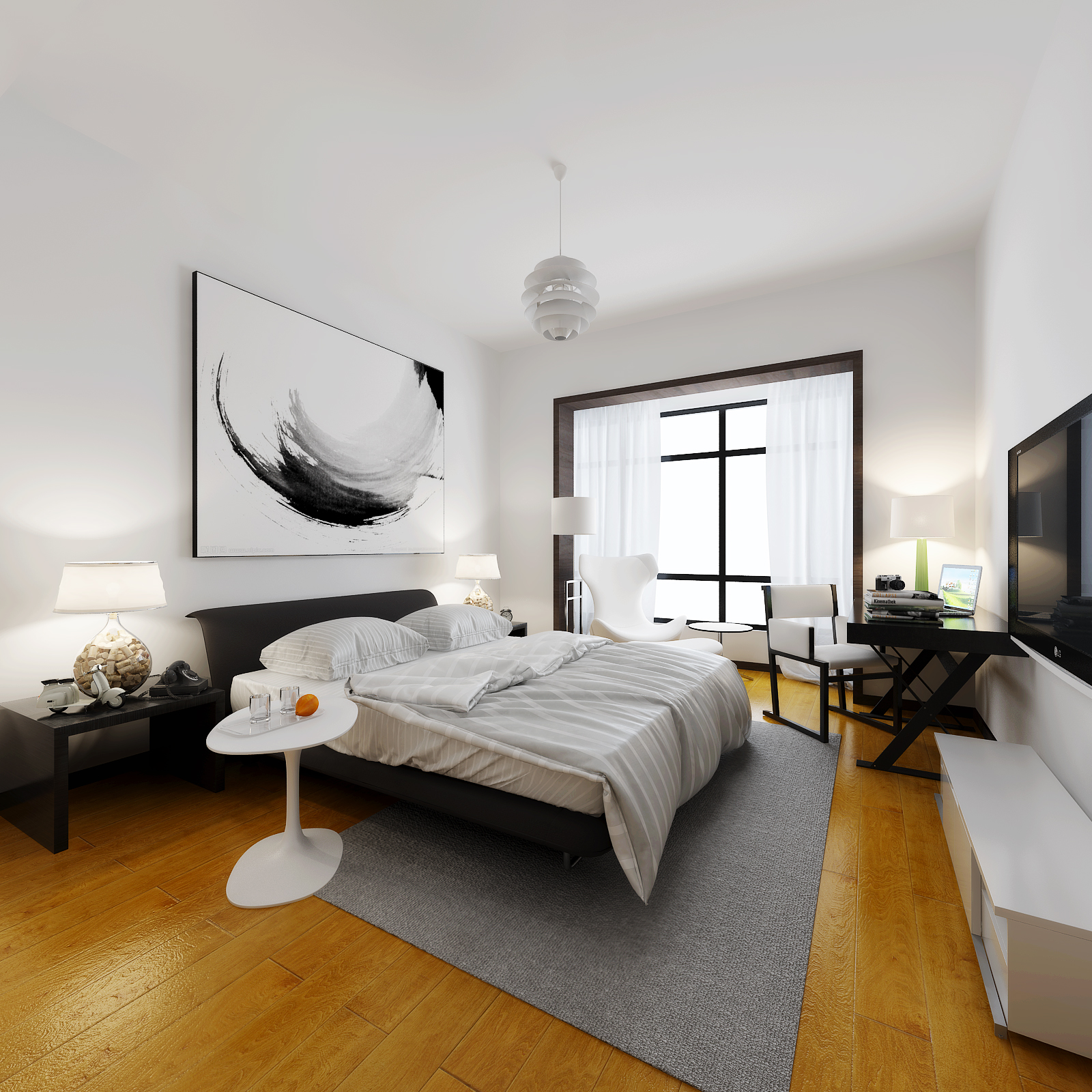 新中式 中式古典 奢华家装别墅样板房-3-27