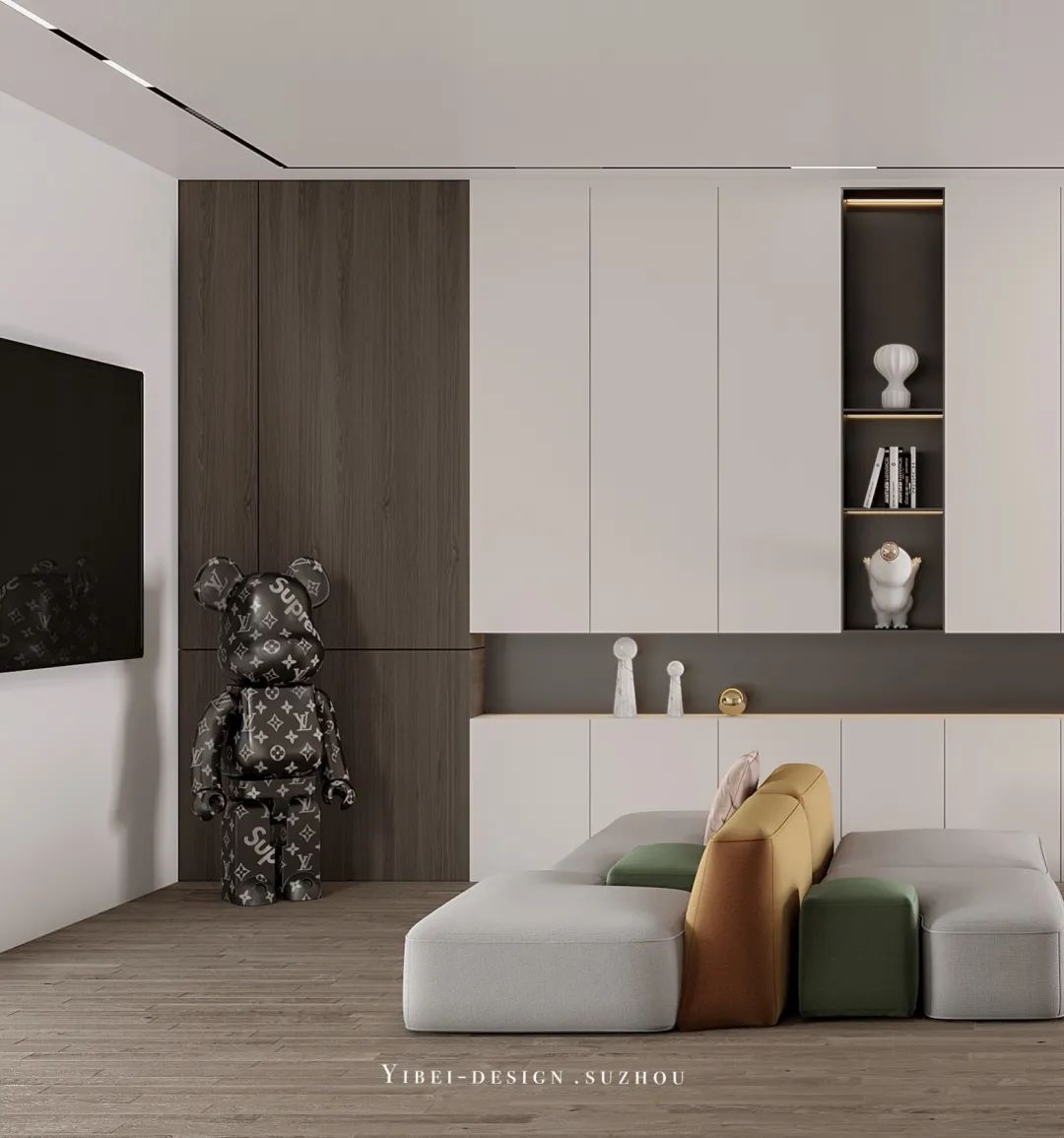 黑白灰之间 · 苏州一贝设计家装案例丨中国苏州-18