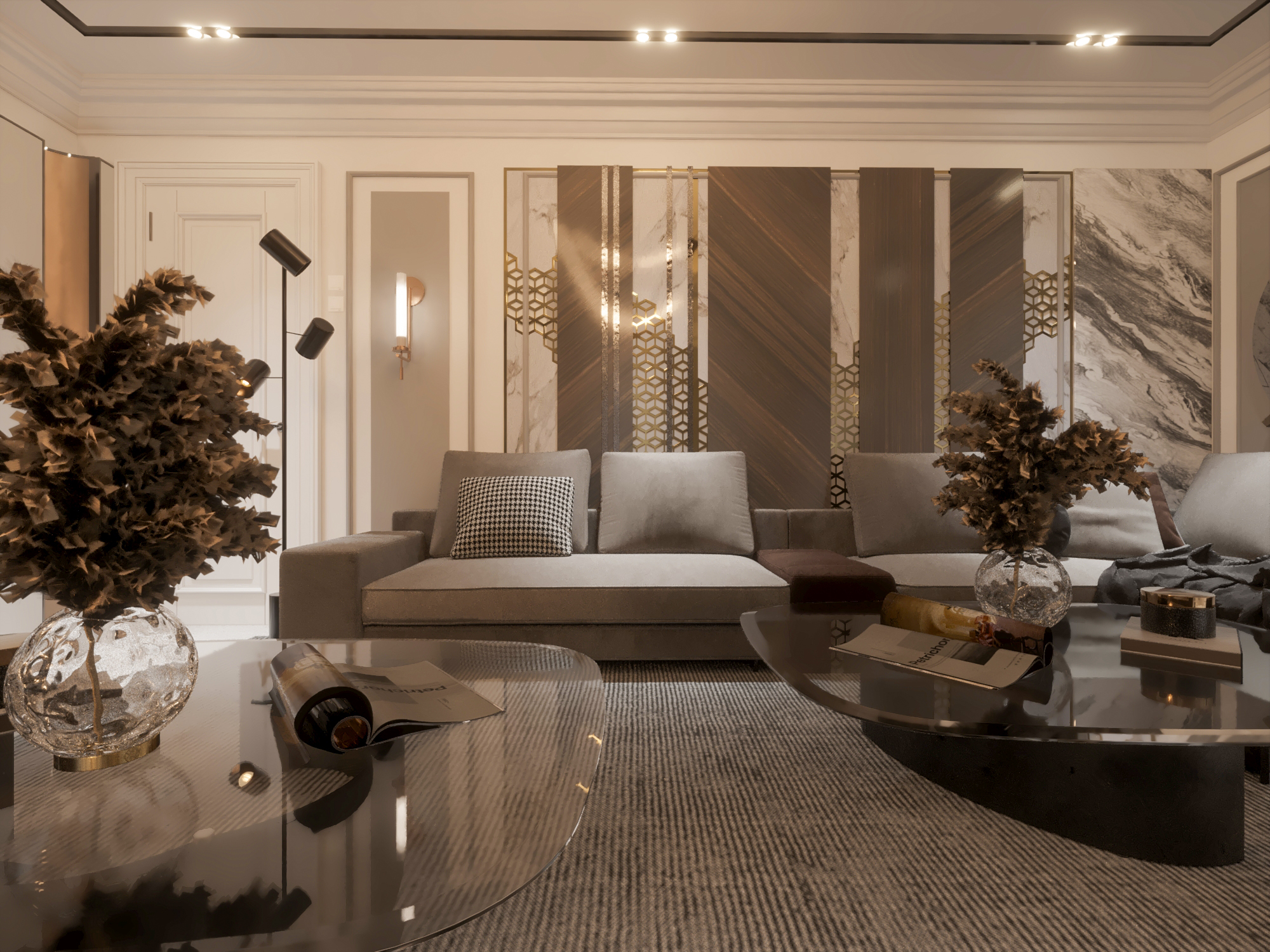 Neo Classic Womna Living Room Villa 180 Meter-5