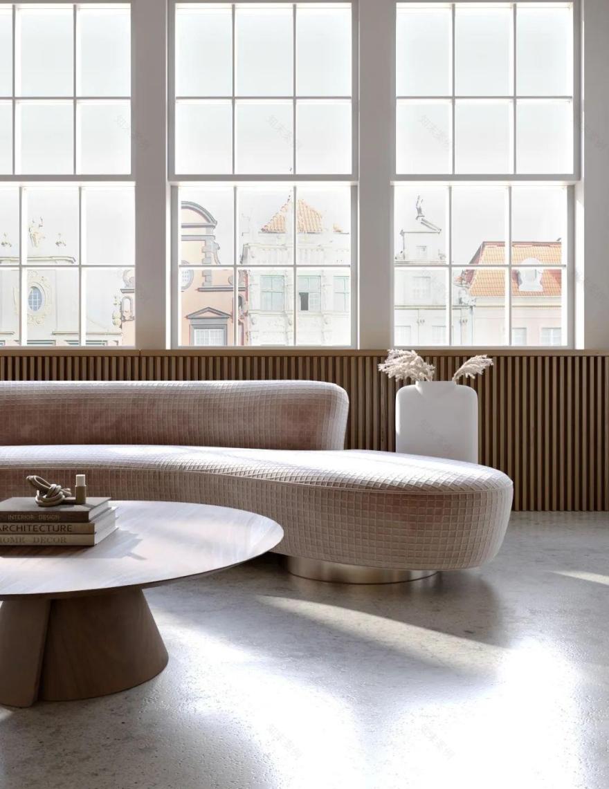 柔软的、弯曲的木材,赭色墙壁丨乌克兰基辅丨Tamara Batsmanova-17