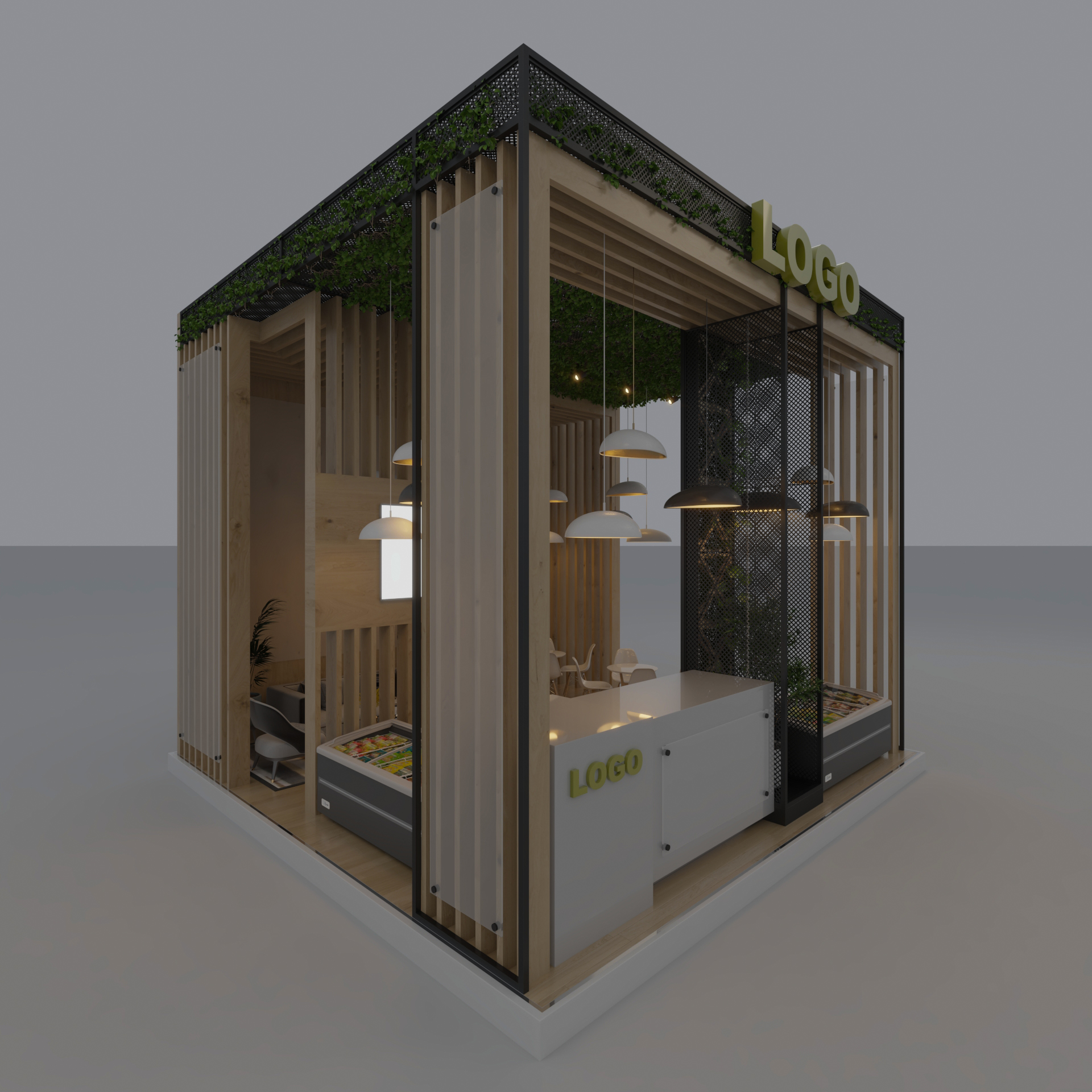 Frozen Food Booth Design-1