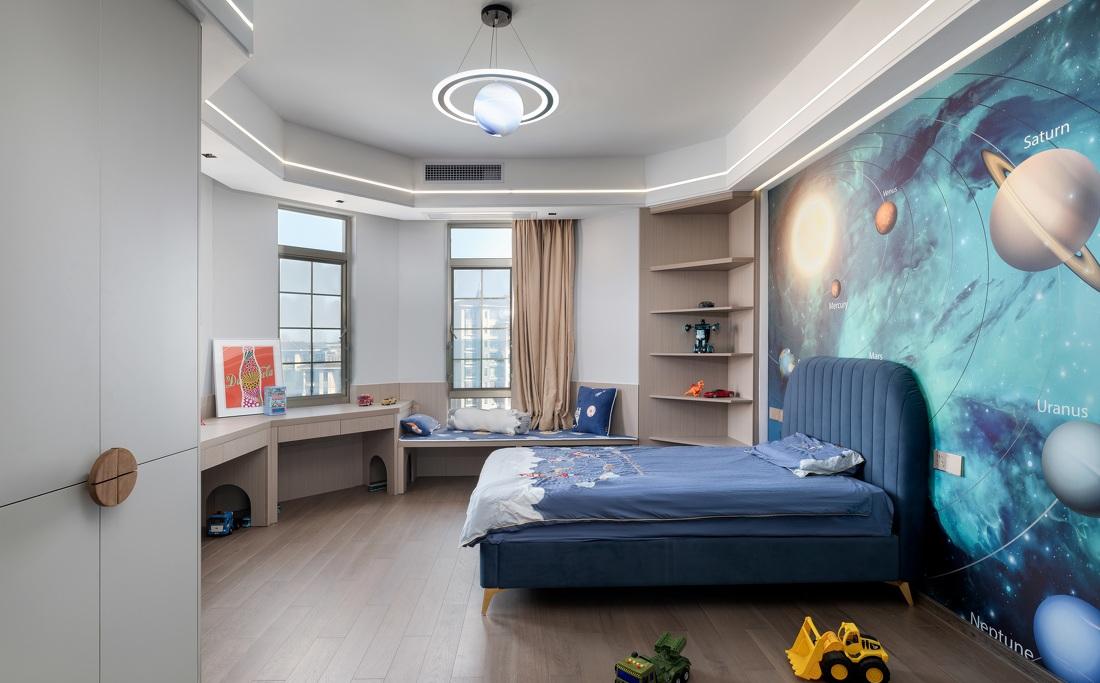 超大户型三代同堂的意式极简奢华设计-38