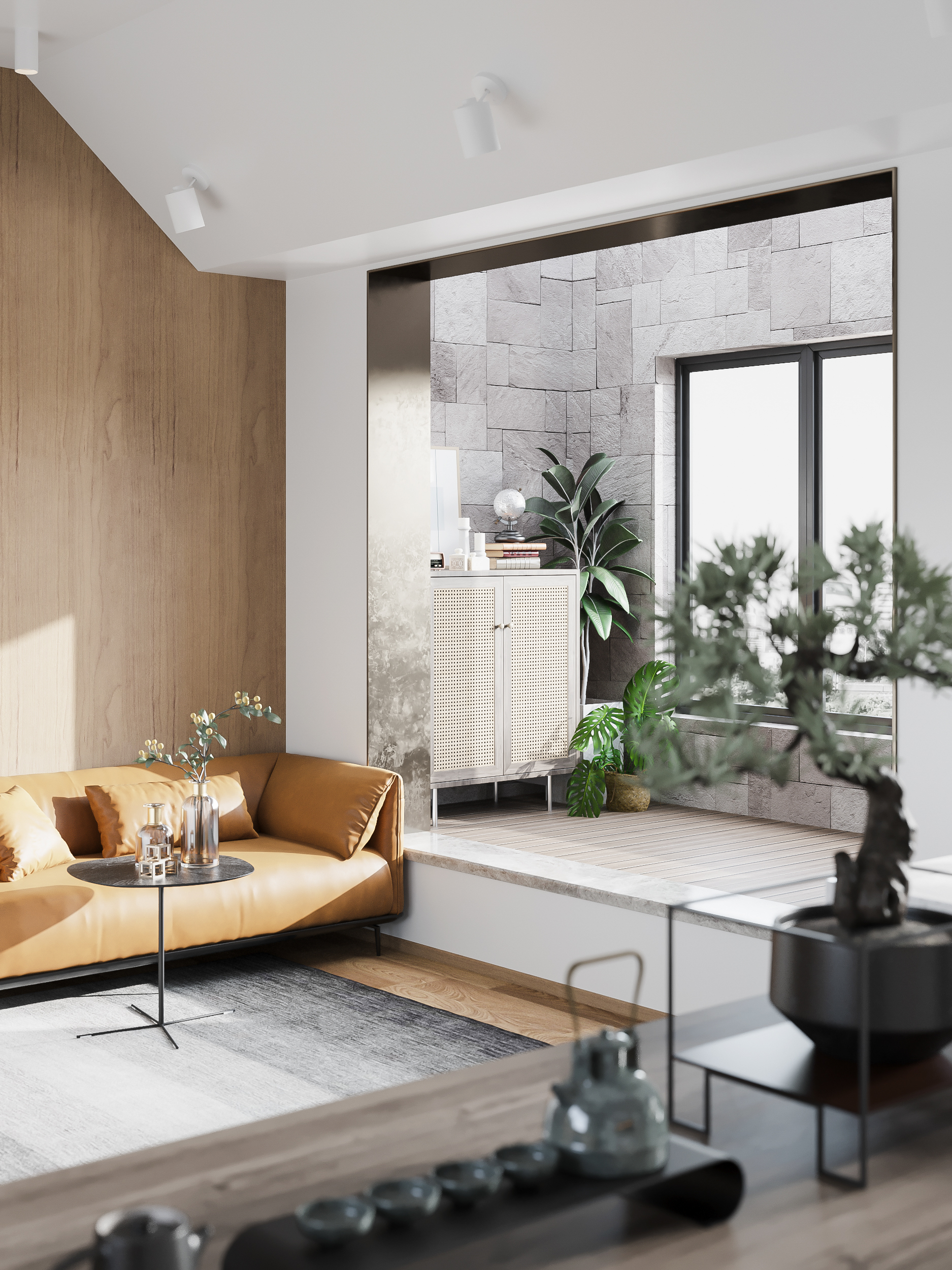 现代风格家居，一楼客餐厅与二楼小阁楼设计-18