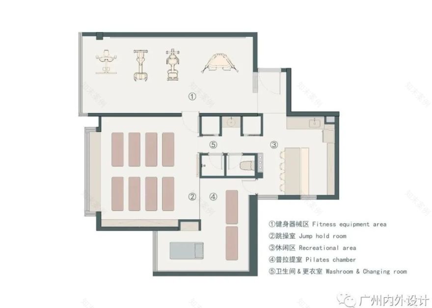 广州“趣练运动生活馆” | 马卡龙色系的甜蜜健身空间-32