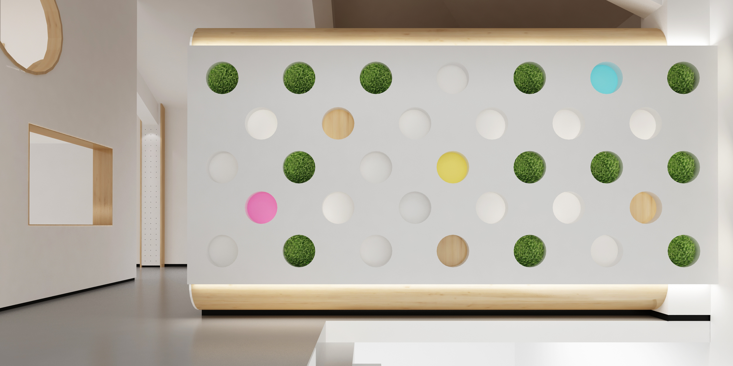 童画美术教育空间,极简点线面的友好设计-6