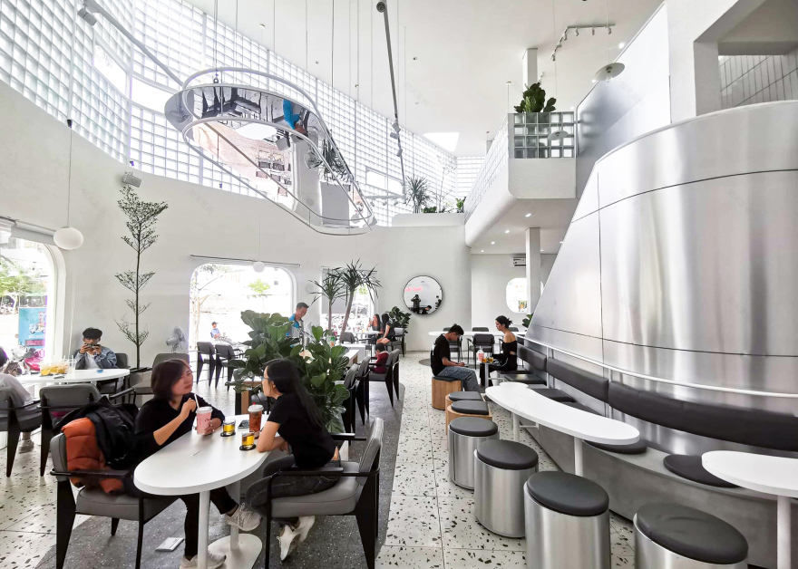 CoCo Cha 台湾茶和咖啡 – 白灯笼 | PT Arch Studio | 2023 | 越南-14