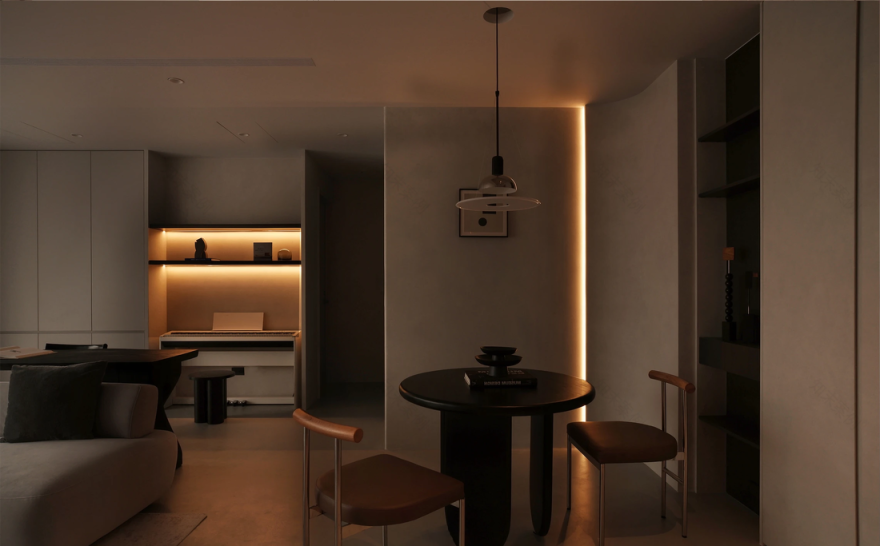 多功能客厅+复古风刚需房设计-23