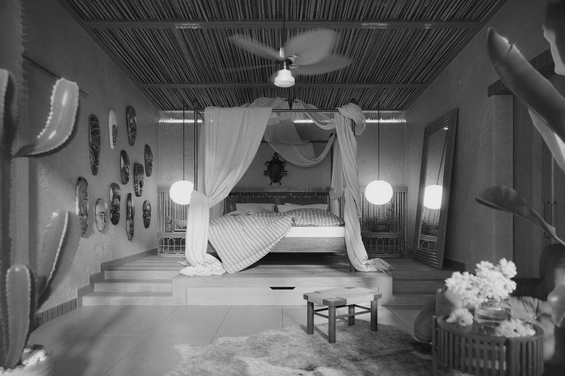 Tropical bedroom( Full CGI)-4