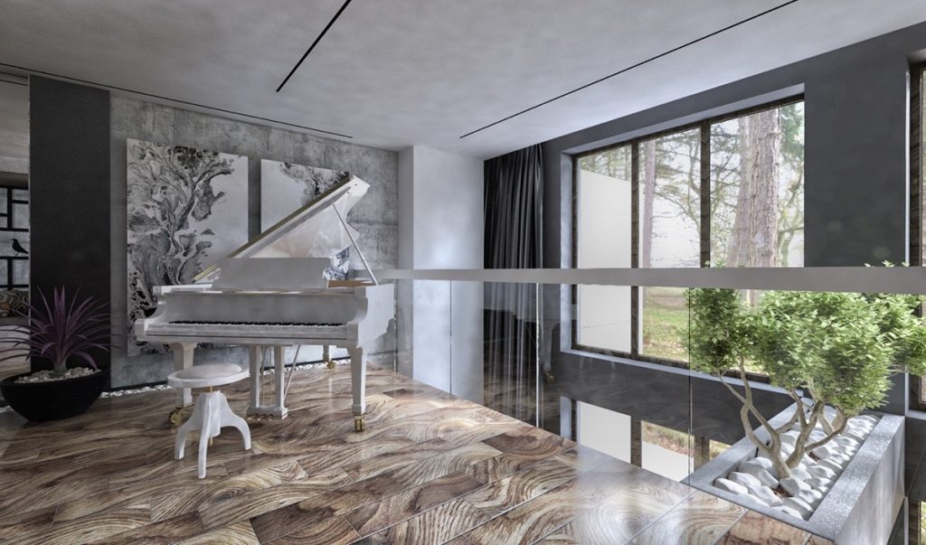 莫斯科奢华双层联排别墅设计-22