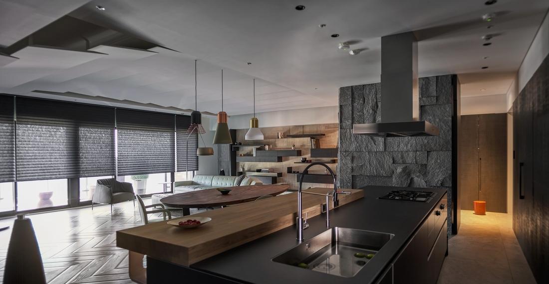 台北 Double Core 别墅,家庭核心与景观轴心-39