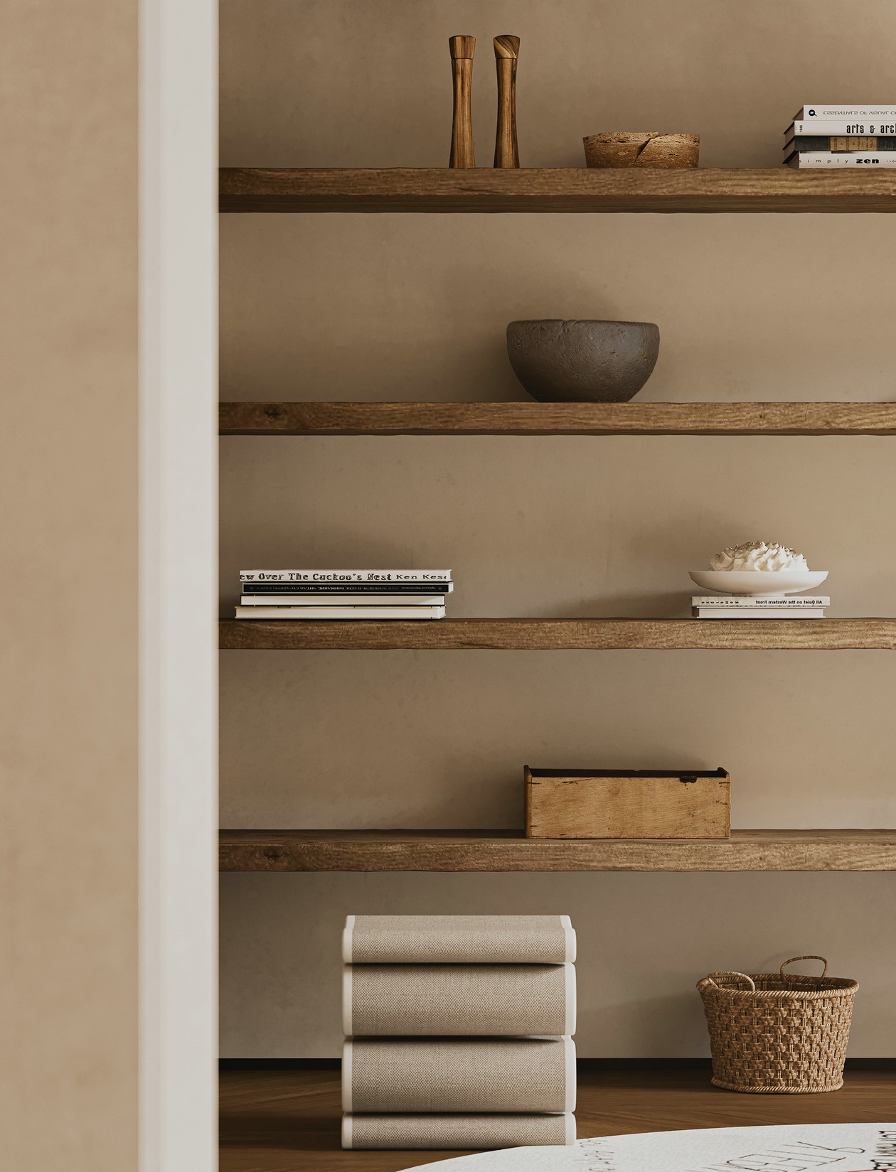 原木+白色 塑造简约空间立体感-11