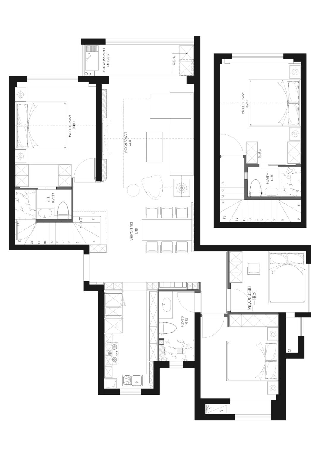 中性灰的黑白色空间丨KZdesign-51