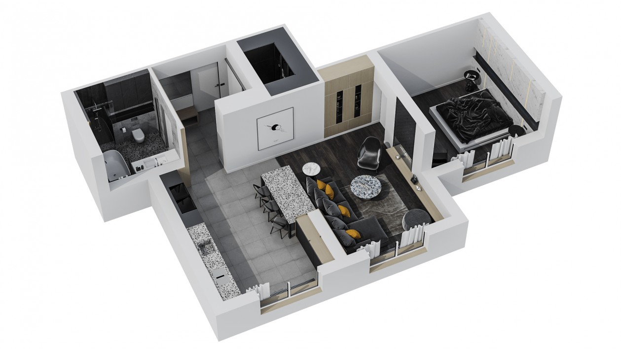 高级灰色系空间设计，既干净又敞亮-24