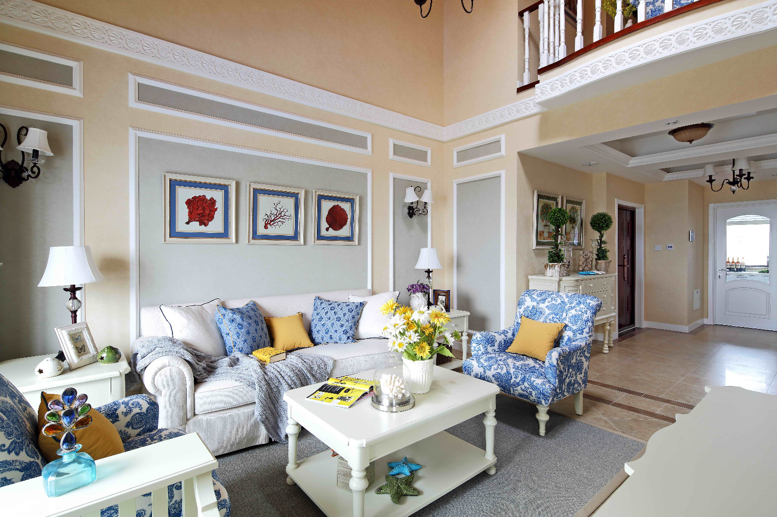 山语城 C2 样板间 | 美式田园风格挑空之家-16