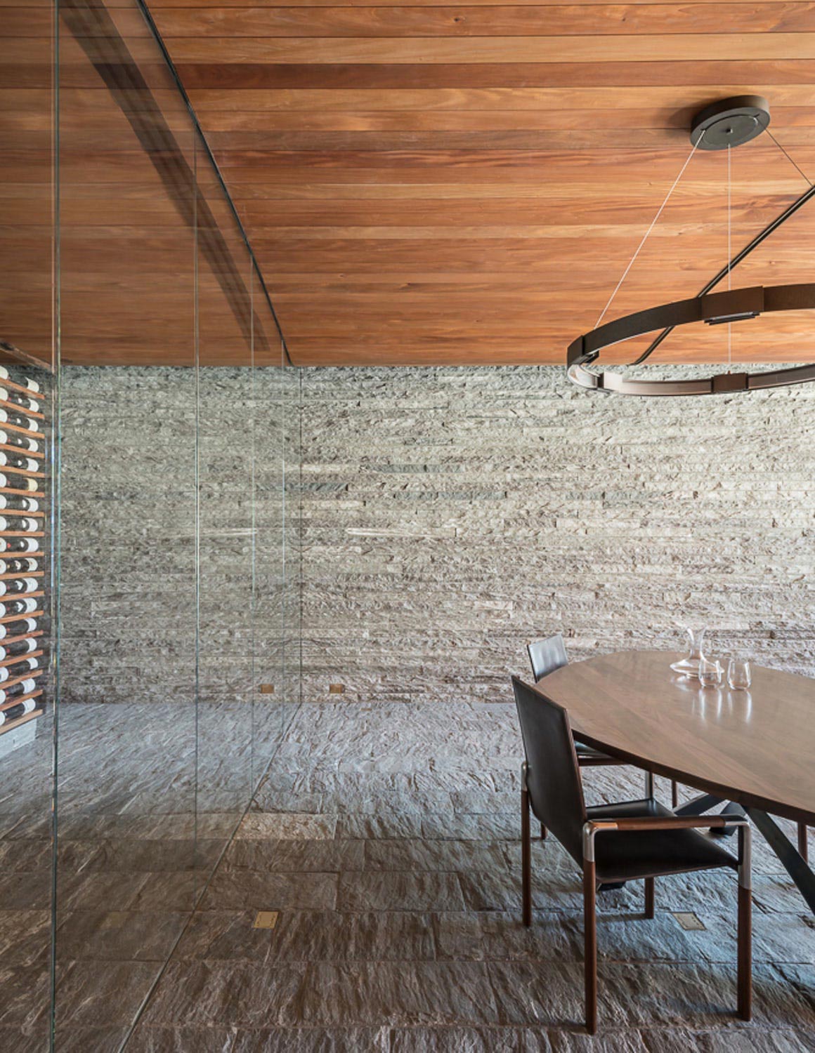 Wine cellar and a space for intimate entertaining using the traditional mountain architecture   CAANdesign  Architecture and home design blog-4