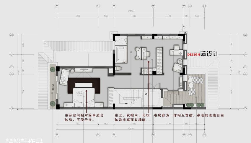 半山御景别墅 S16 美式客厅设计展示-11