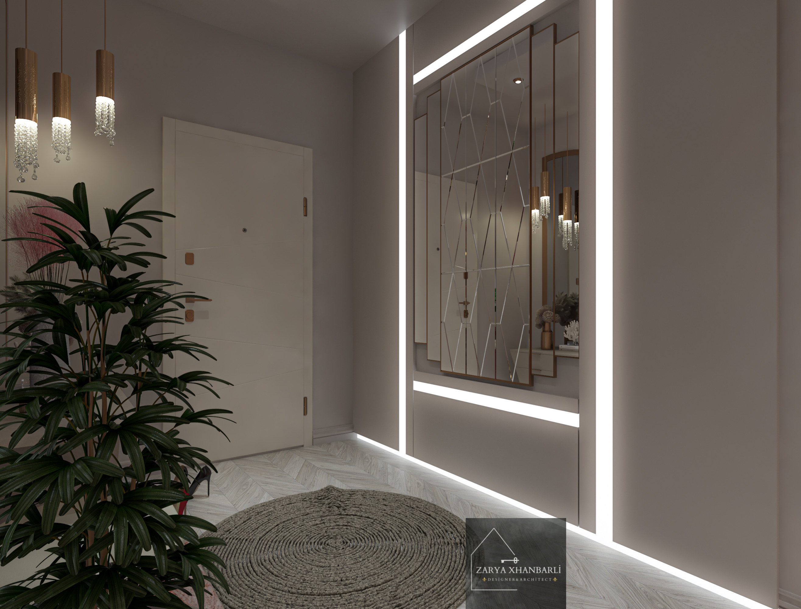 50 平客厅室内设计丨Nazrin Qanbarli-11