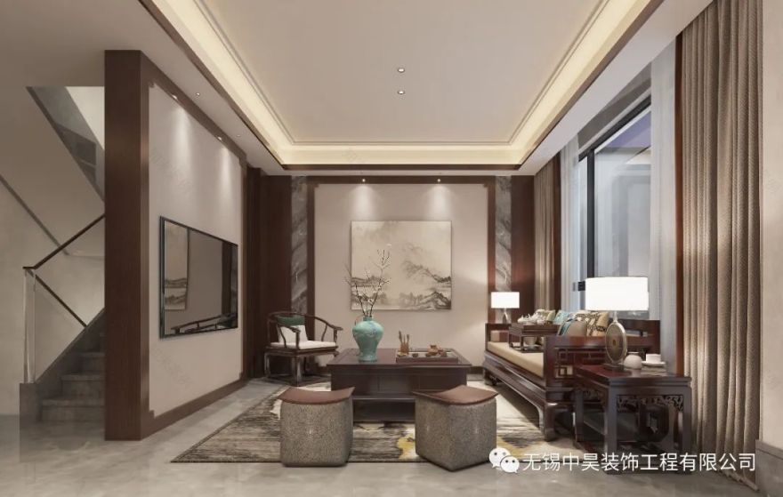 金轮·湖晓兰庭 | 现代中式风格别墅设计-68