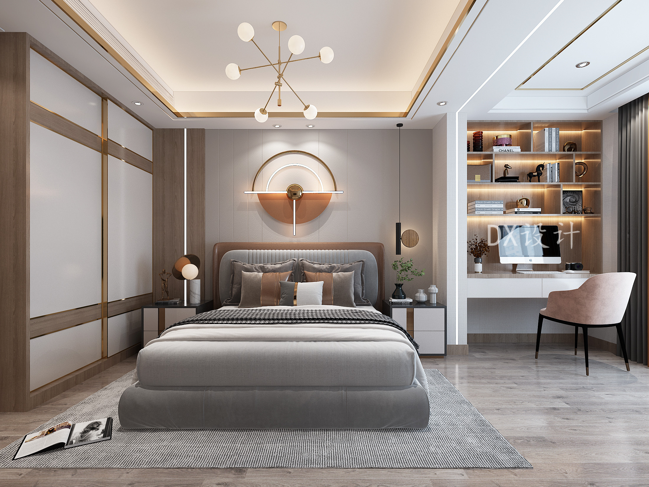 现代轻奢平层设计丨原创作品-7