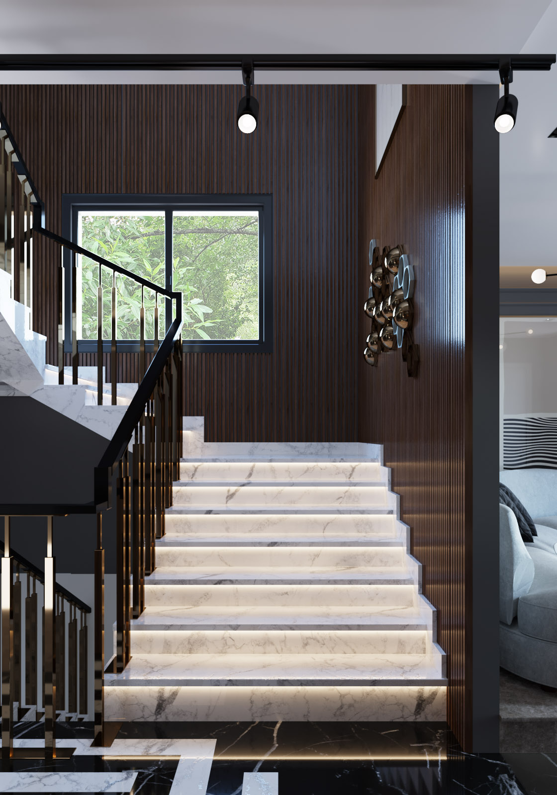 Modern Art Deco 接待处与入口休息室设计丨埃及开罗丨OInteriors Studio-14