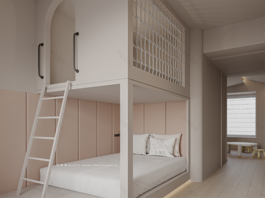 得间设计丨精装改法式婚房,将时光浸润在260㎡的质感新居里-154