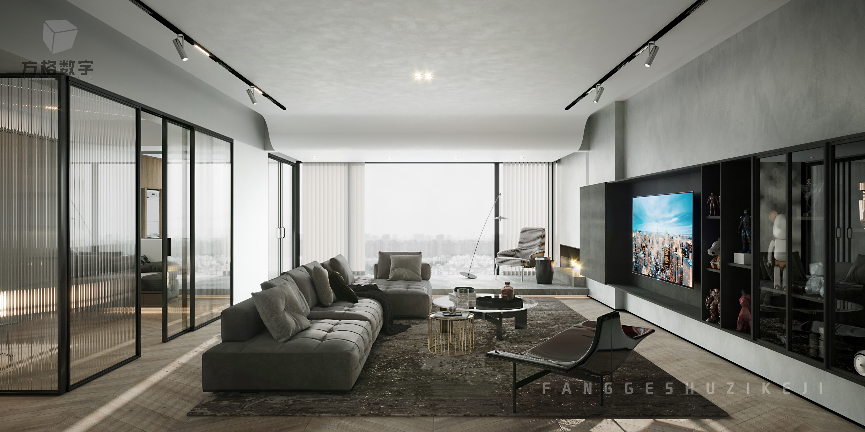 现代平层设计典范 · 简约方格视觉-3