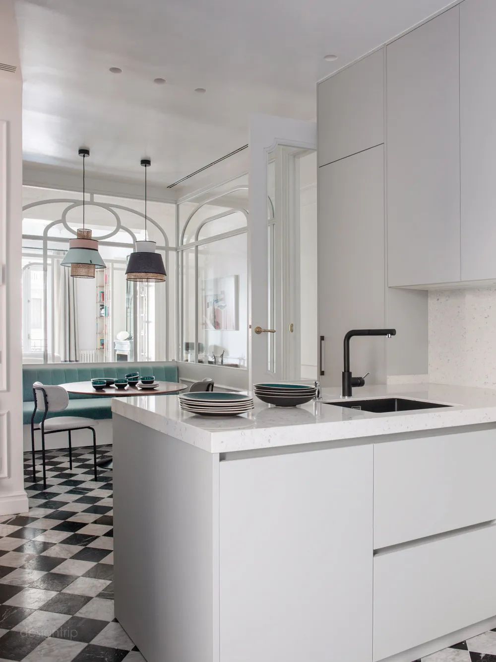 银公寓丨西班牙马德里丨Morgan Studio-45