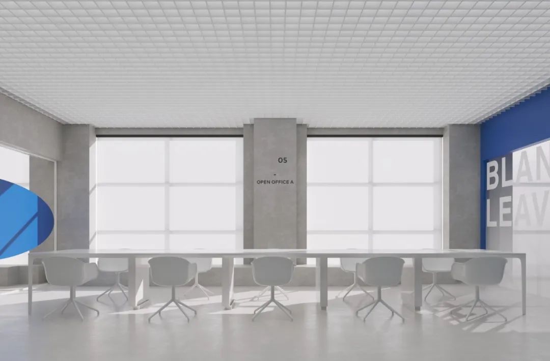 留白的天空蓝·洛阳办公室设计丨中国洛阳丨辛举鹏-39