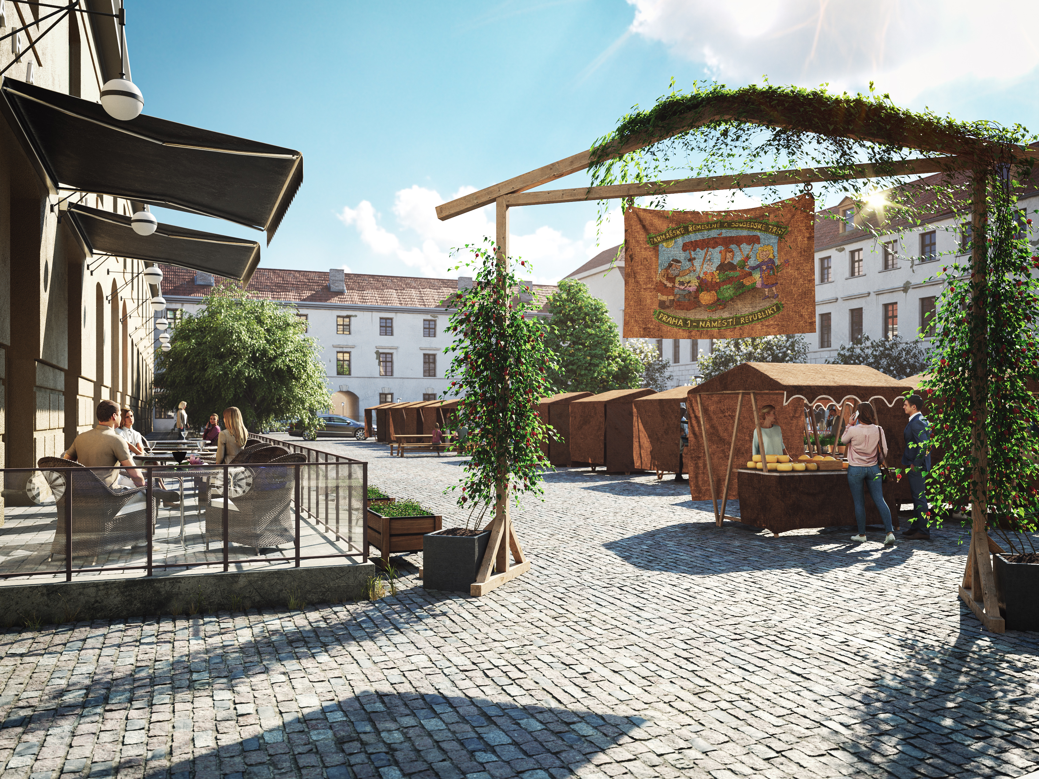 Náměstí Republiky（共和国广场）3D 模型丨意大利布拉-9