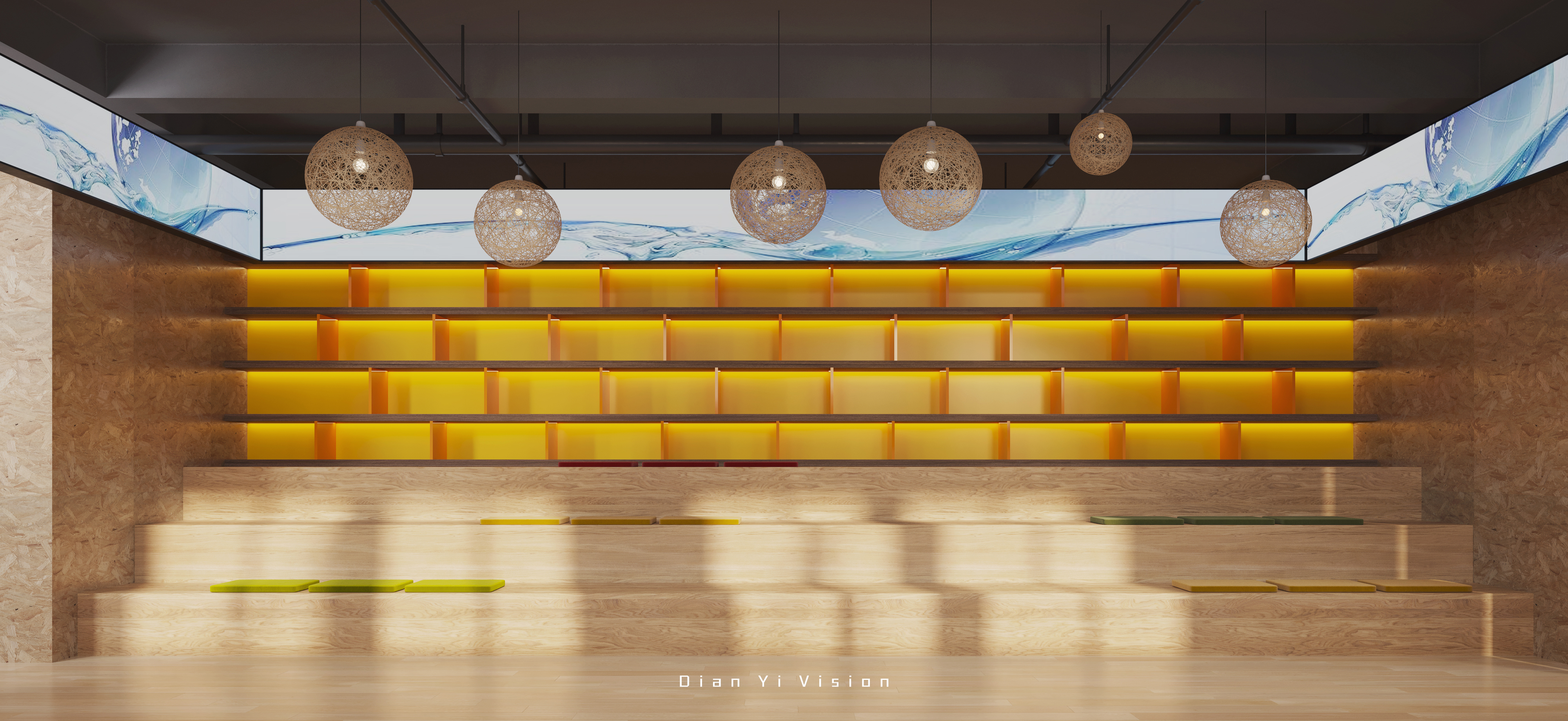 办公空间效果表现-7