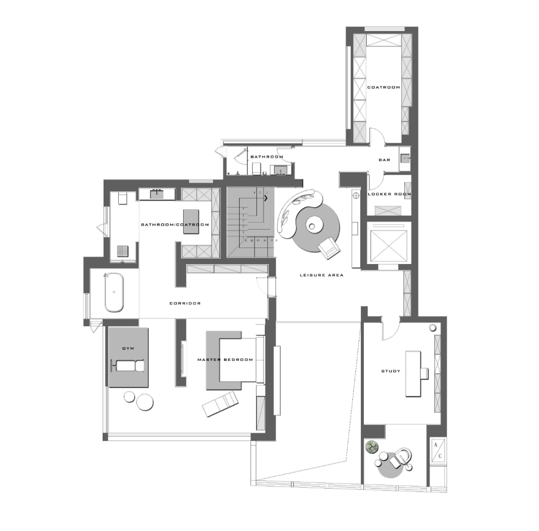 苏州玲珑湾 520m²顶级湖景复式丨中国苏州丨石木空间建筑设计-81