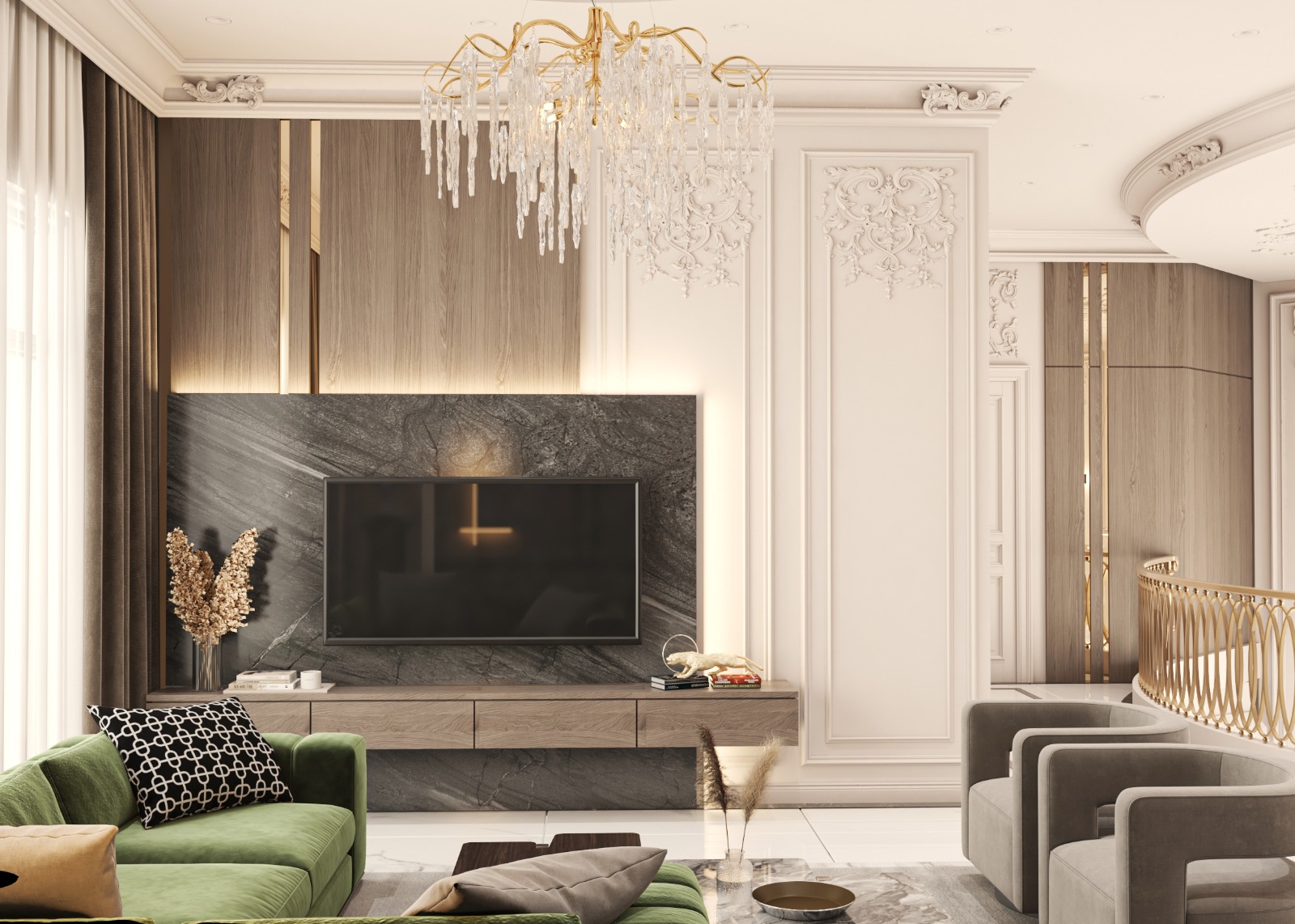 新古典主义客厅丨Palestine-4