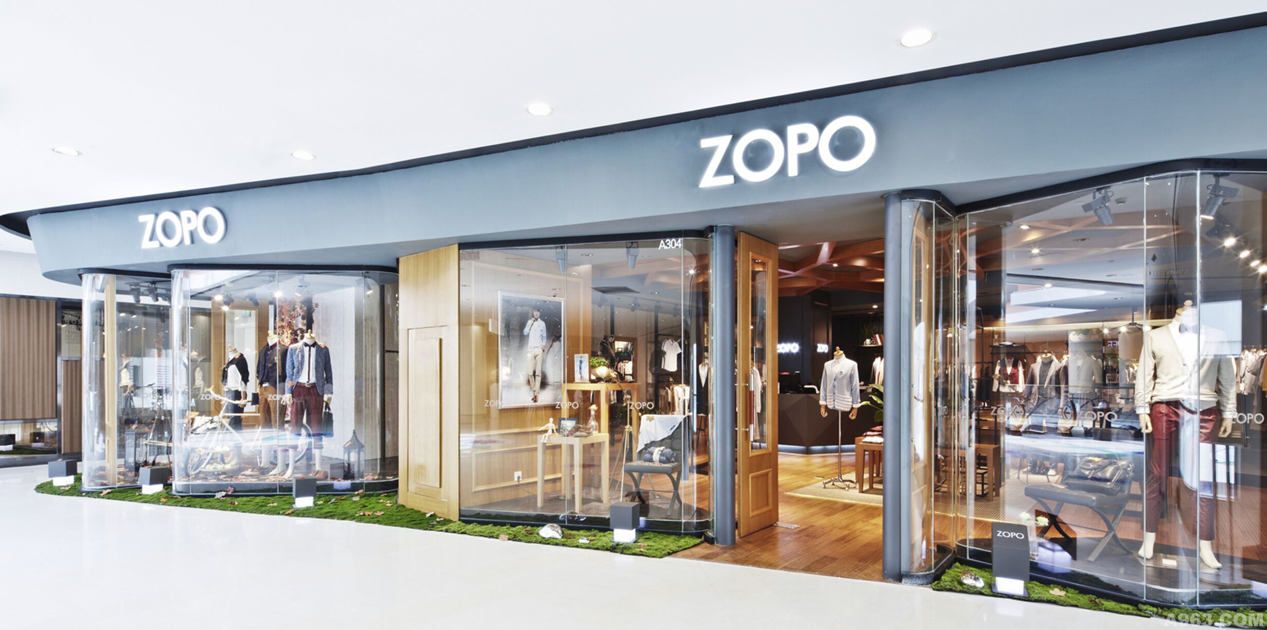 男装ZOPO杭州分店零售专卖店设计实景完工案例-2