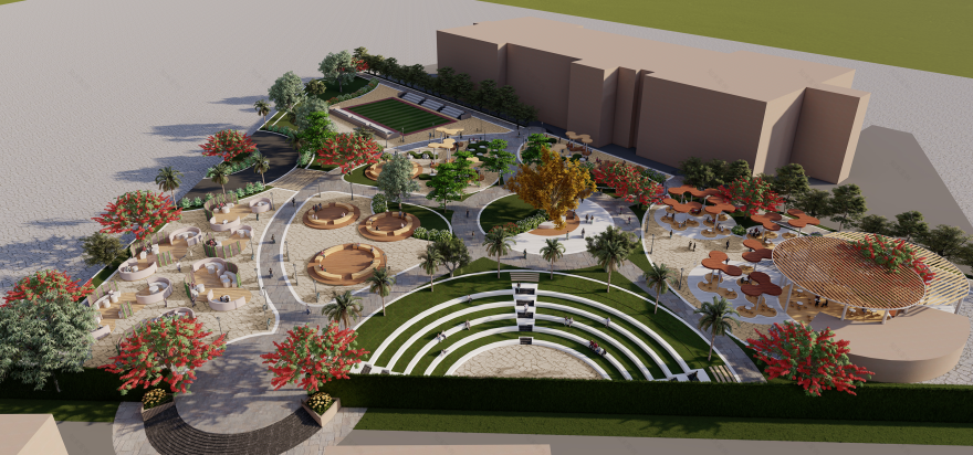 中央财经大学校园景观重建设计丨开罗大学工程学院建筑系-8