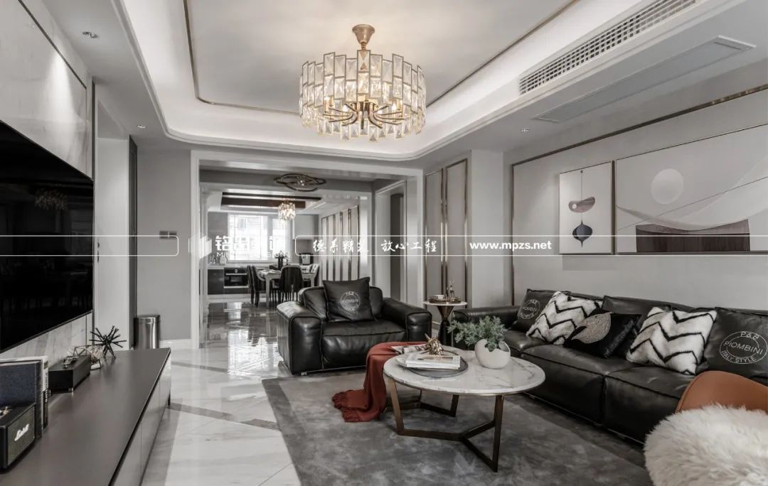 龙湖滟澜山现代轻奢案例,客餐厅打通扩容 1/3-22