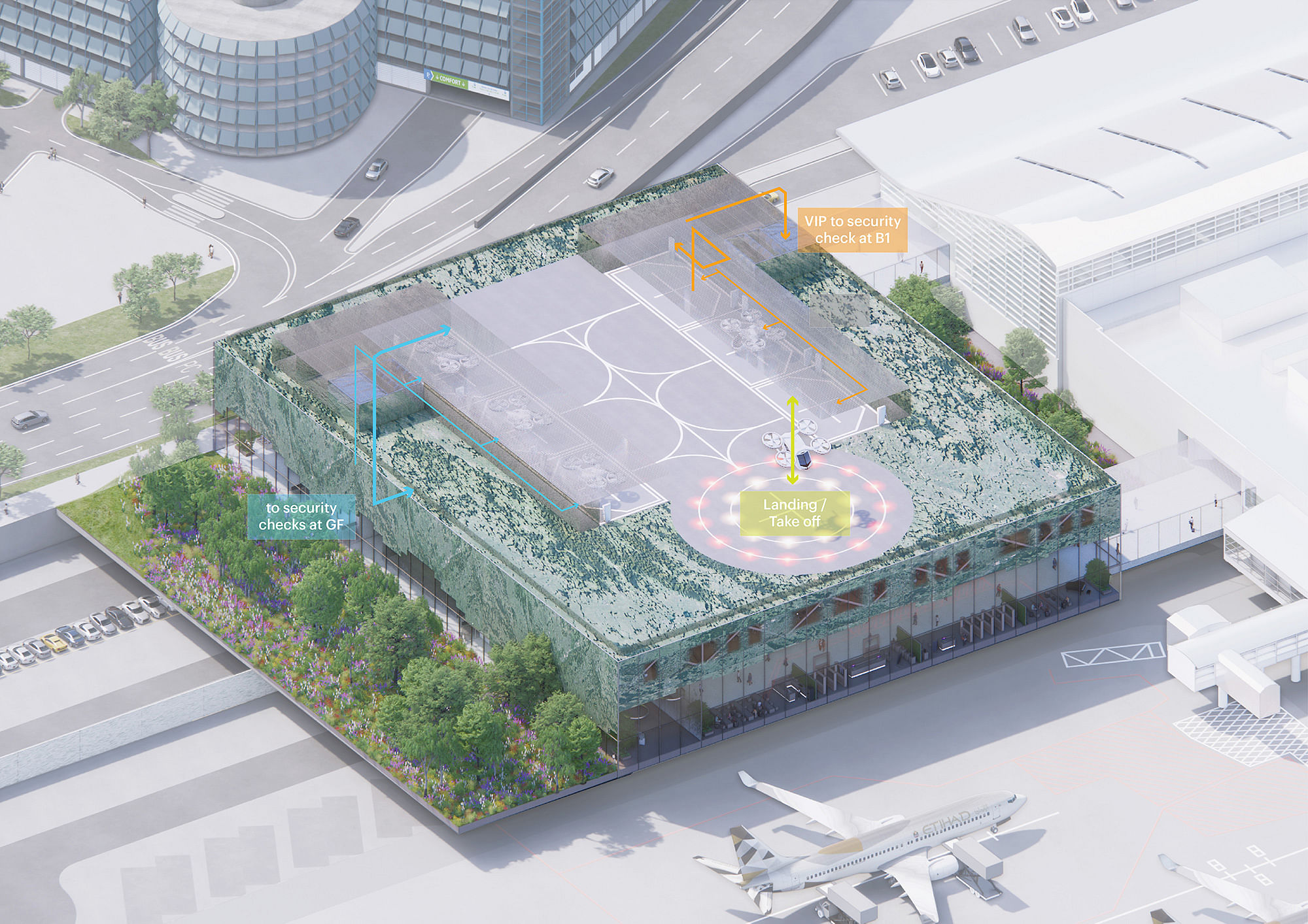 布拉格机场1号航站楼“捷克灯笼”扩建项目丨MVRDV,NACO（荷兰机场顾问公司）-32