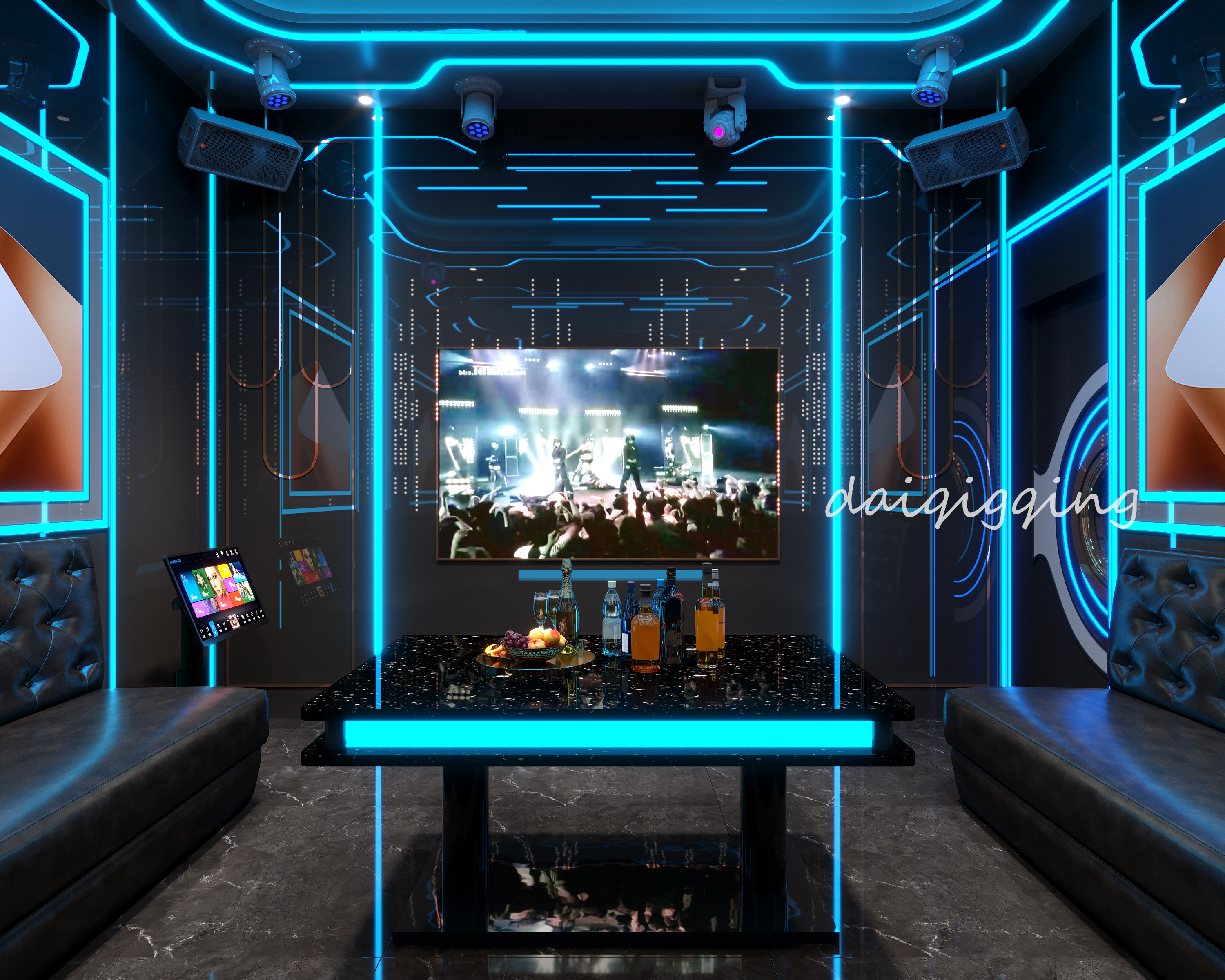 大型工装 KTV丨星夜传图-15