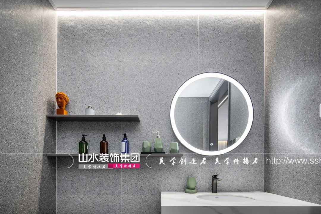 赛博朋克山水 S200 样板间丨山水空间装饰-55