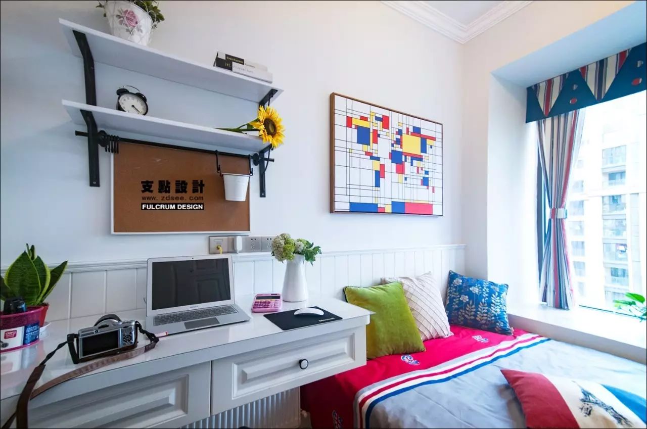 融侨城地中海混搭风 | 支点设计的 107 平米多彩海平线-36