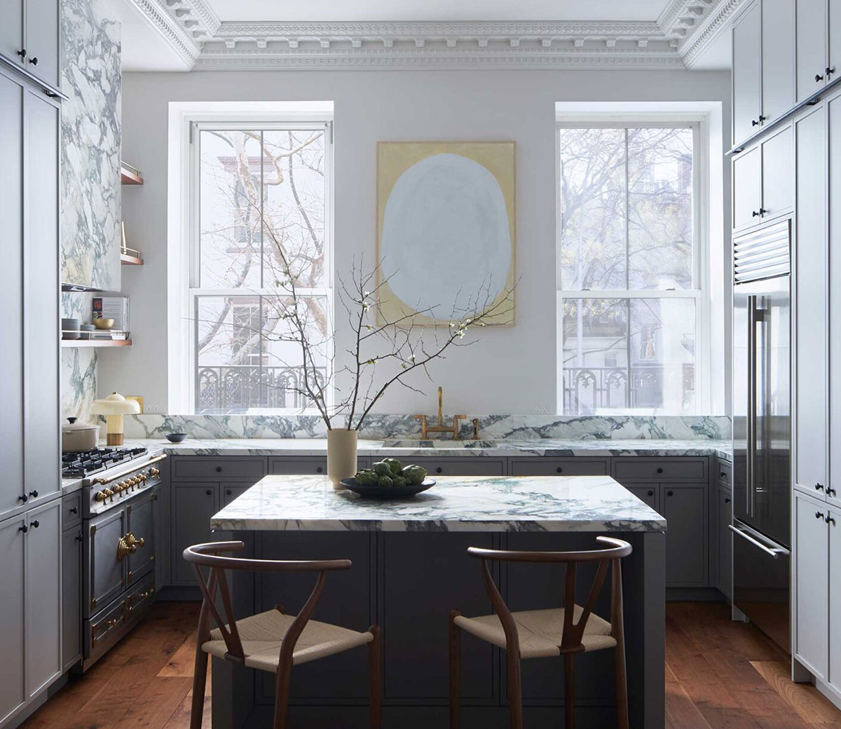 纽约曼哈顿优雅法式小镇别墅厨房设计-1