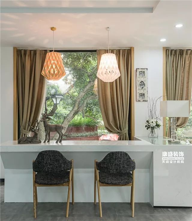 康盛装饰打造 600㎡自然森系空间-77